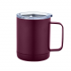 Custom Color logo Office Cup Double Wall Vacuum Insulation Stainless Steel Coffee Mug with Lid
