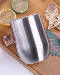 Customation 350ml Stainless Steel Vacuum Mug New Style Coffee Wine Mug With Lid